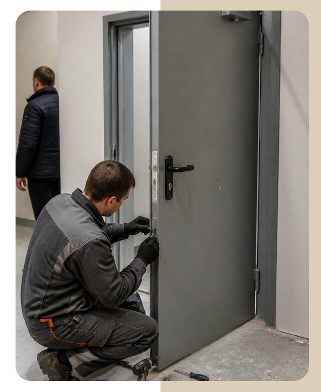 Ремонт противопожарной двери в Торжке по цене 6646 р. | ДвериЛегко-Трж